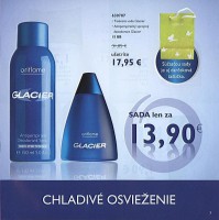 Toaletná voda Glacier, Antiperspiračný sprejový dezodorant